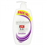 Antabax Sensitive pH 5.5 Antibacterial Shower Cream 650ml + Free 50% (975ml)